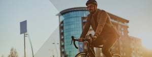 man-op-fiets